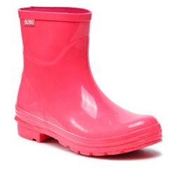 Kalosze Skechers. Czerwone kalosze Skechers, bez wzorów. Za 149.99 zł.