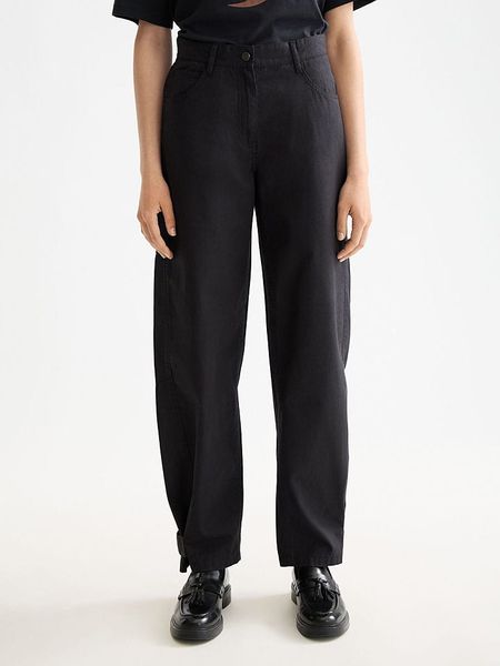 Scotch & Soda Spodnie w kolorze czarnym rozmiar: M/L32. Czarne spodnie materiałowe Scotch & Soda, na co dzień, l, bez wzorów, z bawełny. Za 319.95 zł.