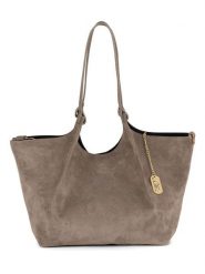 Anna Morellini Skórzana torebka "Lucria" w kolorze szarobrązowym - 35 x 27 x 19 cm rozmiar: onesize. Brązowe torby na ramię Anna Morellini, bez wzorów, z materiału, na ramię, bez dodatków. Za 369.99 zł.