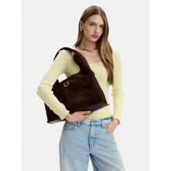 Torebka Blauer. Brązowe torebki klasyczne Blauer, bez wzorów, bez dodatków. Za 649.99 zł.