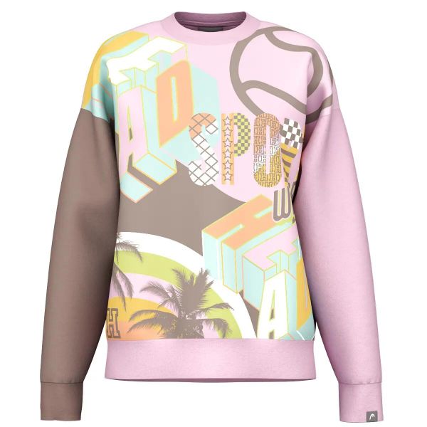 Bluza z okrągłym dekoltem Head Motion Print. Czerwone bluzy Head, na lato, xl, bez wzorów, z bawełny, bez kaptura. Za 441.00 zł.