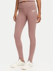 Reebok Legginsy Celina RK25701CCW Brązowy Slim Fit. Brązowe legginsy Reebok, s, bez wzorów, z bawełny. Za 129.99 zł.