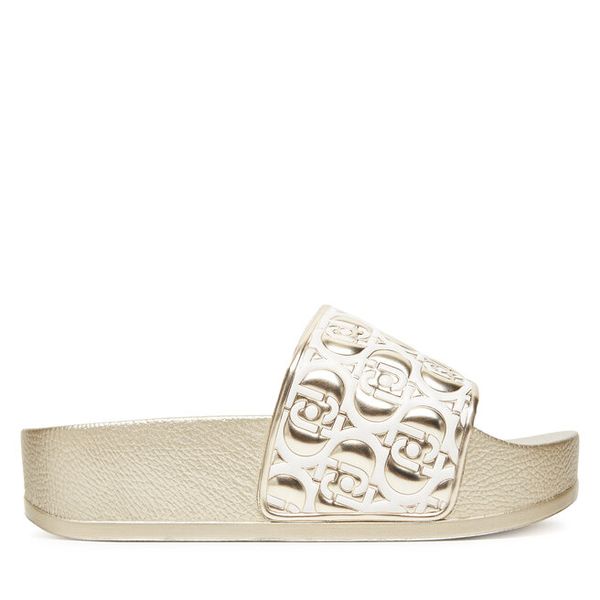 Klapki Liu Jo. Żółte klapki Liu Jo, bez wzorów, bez obcasa. Za 289.99 zł.