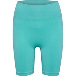 Damskie wysokie legginsy bezszwowe Hummel Alive. Niebieskie legginsy Hummel, bez wzorów, z materiału. Za 170.50 zł.