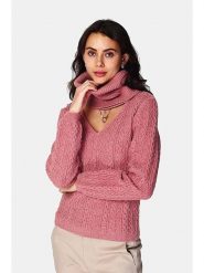 C& Jo Szal-koło w kolorze jasnoróżowym rozmiar: onesize. Różowe szaliki C& Jo, bez wzorów, z kaszmiru. Za 43.99 zł.