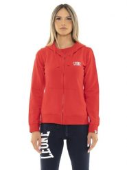 Bluza z bawełna z kaptur na co dzień na siłownię. Czerwone bluzy sportowe LEONE 1947 APPAREL, xl, bez wzorów, z bawełny, bez kaptura. Za 147.31 zł.