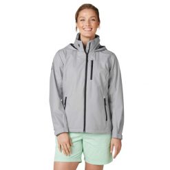 Kurtka uniwersalna damska Helly Hansen W Crew Hooded Jacket. Szare kurtki sportowe Helly Hansen, l, bez wzorów, z syntetyku, bez kaptura, trekkingowe. Za 892.00 zł.