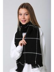 Lucky Bees Szal w kolorze czarnym - 180 x 70 cm rozmiar: onesize. Czarne szaliki Lucky Bees, bez wzorów, z materiału. Za 91.99 zł.