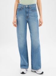 Levi's Dżinsy - Szeroka nogawka w prążki Kobiety Bawełna niebieski, 28-30. Niebieskie jeansy Levi's®, s, bez wzorów. Za 649.95 zł.
