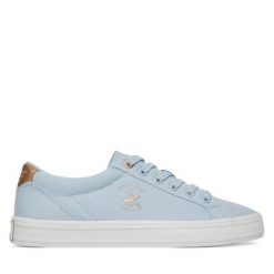 Tenisówki Beverly Hills Polo Club. Niebieskie trampki Beverly Hills Polo Club, bez wzorów, bez zapięcia. Za 149.99 zł.