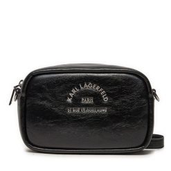 Torebka KARL LAGERFELD. Czarne listonoszki KARL LAGERFELD, bez wzorów, bez dodatków. Za 395.99 zł.