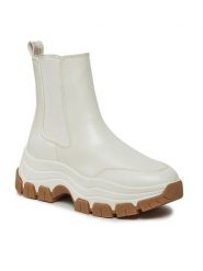 Guess Botki FL8BEO ELE12 Écru. Botki Guess, z aplikacjami, ze skóry, bez obcasa, na płaskiej podeszwie, bez zapięcia. Za 749.99 zł.