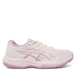 Buty halowe Asics. Czerwone obuwie sportowe Asics, bez zapięcia. Za 249.99 zł.