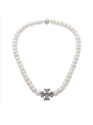Tory Burch Naszyjnik Kira Pearl 164617 Biały. Białe naszyjniki Tory Burch. Za 1,129.00 zł.