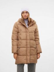 Vero Moda Płaszcz pikowany "Nova" w kolorze jasnobrązowym rozmiar: XL. Brązowe płaszcze Vero Moda, xl, bez wzorów, bez kaptura. Za 162.95 zł.