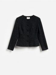 Marynarka z wełną - szary. Szare marynarki i żakiety Reserved, l, bez wzorów, z tkaniny. Za 299.99 zł.