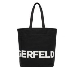 Torebka KARL LAGERFELD. Czarne shopper KARL LAGERFELD, bez wzorów, bez dodatków. Za 339.99 zł.