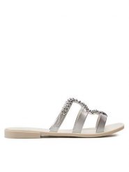 Melissa Klapki Melissa Slide + Bo.Bo. Ad 33862 Biały. Białe klapki Melissa, bez wzorów, z tworzywa sztucznego, bez obcasa. Za 209.99 zł.