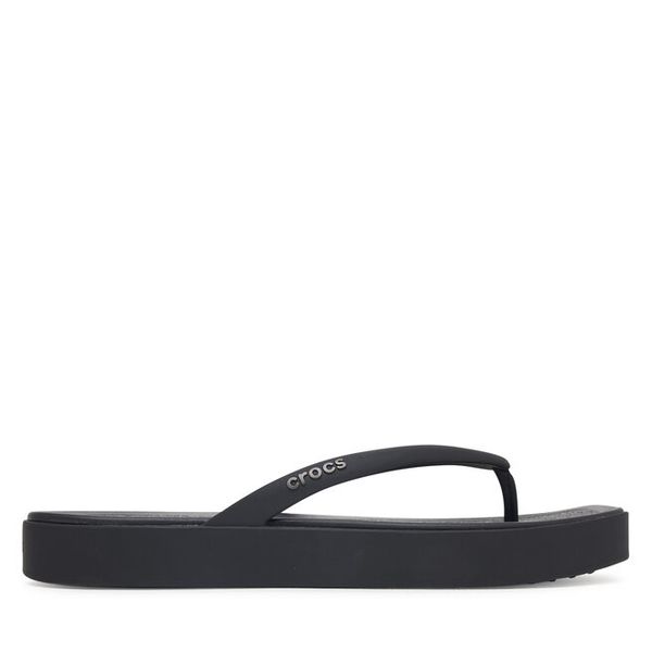 Japonki Crocs. Czarne klapki Crocs, bez wzorów, bez obcasa. Za 179.99 zł.