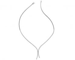 Naszyjnik z białego złota z brylantami - 43 cm - 0,84 ct - próba 585. Białe naszyjniki Apart, z brylantem, złote. Za 23,990.00 zł.