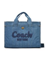 Coach Torebka Cargo CR657 B4/IN Niebieski. Niebieskie torebki klasyczne Coach, bez wzorów, z materiału, bez dodatków. Za 1,349.00 zł.