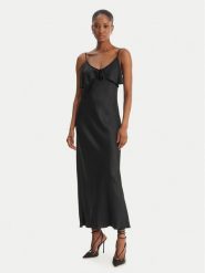 Fracomina Sukienka koktajlowa FS26SD2007W58301 Czarny Slim Fit. Czarne sukienki Fracomina, m, bez wzorów, z wiskozy, wizytowe, bez kołnierzyka, bez ramiączek. Za 539.99 zł.