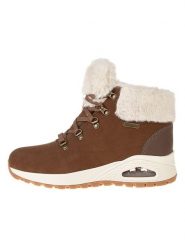 Skechers Skórzane botki "Uno Rugged" w kolorze brązowym rozmiar: 41. Brązowe botki Skechers, bez wzorów, z materiału, bez obcasa, bez zapięcia. Za 299.37 zł.
