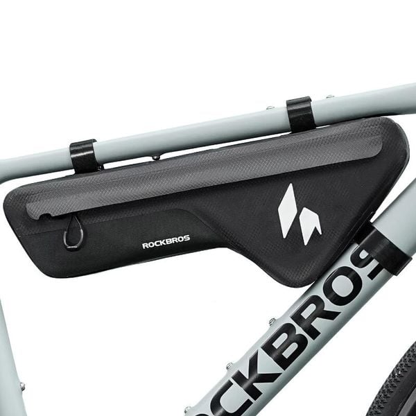 Torba rowerowa na ramę długa Rockbros RideMate AS-152 1,9L. Czarne torby na ramię ROCKBROS, bez wzorów, z materiału, na ramię, bez dodatków. Za 139.00 zł.