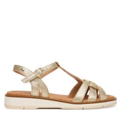 Sandały Pikolinos. Żółte sandały Pikolinos, bez wzorów, bez obcasa, na płaskiej podeszwie, bez zapięcia. Za 559.99 zł.