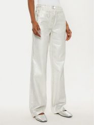 MAX&Co. Jeansy Basilio 2516131021200 Srebrny Wide Leg. Szare jeansy MAX&Co., bez wzorów. Za 589.99 zł.