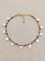 Luja Bijoux Pozłacana bransoletka z elementami ozdobnymi rozmiar: onesize. Żółte bransoletki Luja Bijoux, pozłacane. Za 61.95 zł.