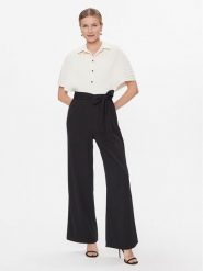 DKNY Kombinezon DD3J3455 Czarny Relaxed Fit. Czarne sukienki DKNY, bez wzorów, z syntetyku, bez kołnierzyka, bez ramiączek. Za 539.99 zł.