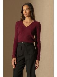 Perfect Cashmere Kaszmirowy sweter "Gaby" w kolorze bordowym rozmiar: S. Czerwone swetry Perfect Cashmere, s, bez wzorów, z kaszmiru, bez ramiączek. Za 539.45 zł.