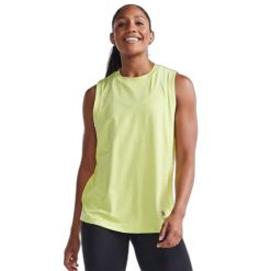 Damski tank top 2XU Motion Sport Mesh. Białe koszulki sportowe 2XU, bez wzorów, z meshu, bez ramiączek, na fitness i siłownię. Za 255.00 zł.