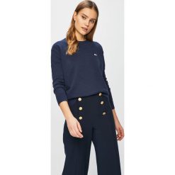Tommy Jeans - Sweter. Niebieskie swetry Tommy Jeans, m, bez wzorów, z bawełny, bez ramiączek. W wyprzedaży za 249.90 zł.