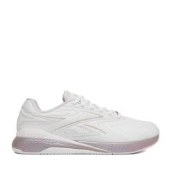 Buty na siłownię Reebok. Białe obuwie sportowe Reebok, bez zapięcia, na fitness i siłownię. Za 393.99 zł.