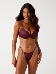 Guess Biustonosz push-up 170981 Czerwony. Czerwone biustonosze Guess, z aplikacjami. Za 215.00 zł.