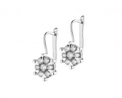 Kolczyki z białego złota z brylantami - 1,46 ct - próba 585. Białe kolczyki Apart, z brylantem, złote. Za 19,990.00 zł.