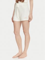 Guess Szorty materiałowe O6BD01 Z1148 Kremowy Regular Fit. Białe szorty Guess, z aplikacjami, z materiału. Za 194.99 zł.