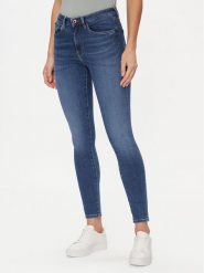 Pepe Jeans Jeansy PL204584 Niebieski Skinny Fit. Niebieskie jeansy Pepe Jeans, bez wzorów. Za 249.99 zł.