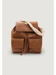 Desigual Plecak 26SAKP39 Brązowy. Brązowe plecaki Desigual, bez wzorów, ze skóry. Za 379.99 zł.