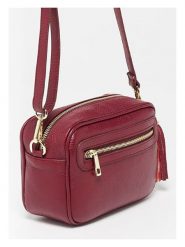 Maison héritage PARIS Skórzana torebka "Gaby" w kolorze bordowym - 28 x 22 x 8,5 cm rozmiar: onesize. Czerwone torby na ramię Maison héritage PARIS, bez wzorów, z materiału, na ramię, bez dodatków. Za 173.99 zł.