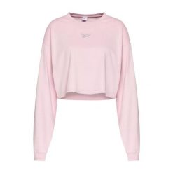 Bluza sportowa damska Reebok CL Wide krótka. Czerwone bluzy Reebok, s, bez wzorów, z bawełny, bez kaptura. Za 60.00 zł.