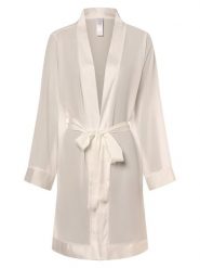 Bluebella Szlafrok Kobiety Szyfon biały|przezroczyste, L. Białe szlafroki BlueBella, l, bez wzorów, z satyny, bez ramiączek, bez kaptura. Za 149.95 zł.
