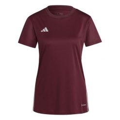 Damska Koszulka adidas Tabela 23. Brązowe bluzki Adidas, l, bez wzorów, sportowe, bez kołnierzyka, bez ramiączek. Za 69.99 zł.