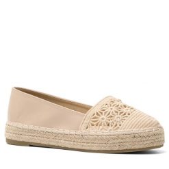 Espadryle DeeZee. Brązowe espadryle DeeZee, bez wzorów, bez obcasa, bez zapięcia. Za 99.99 zł.