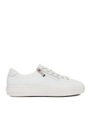 Rieker Tenisówki L59L1-83 Biały. Białe trampki Rieker, bez wzorów, ze skóry, bez zapięcia. Za 359.99 zł.