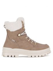 Rieker Revolution Lifestyle Botki W2174-20 Beżowy. Brązowe botki Rieker Revolution Lifestyle, bez wzorów, ze skóry, bez obcasa, na płaskiej podeszwie, bez zapięcia. Za 455.00 zł.