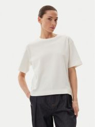 Max Mara T-Shirt 2515941042650 Biały Regular Fit. Białe t-shirty Max Mara, m, bez wzorów, z bawełny, bez kołnierzyka, bez ramiączek. Za 249.99 zł.