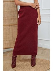So Cachemire Spódnica dzianinowa "Doristo" w kolorze bordowym rozmiar: S. Czerwone spódnice So Cachemire, na co dzień, s, bez wzorów, z dzianiny, maxi, proste. Za 152.98 zł.